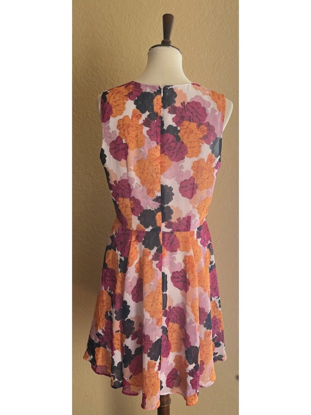 Maison Jules Fit & Flare Cocktail Dress Large Sleeveless - Picture 9 of 12